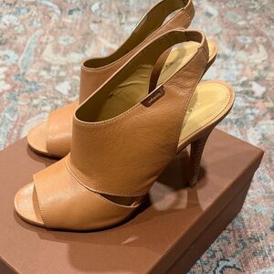 Coach Tan Leather Heels